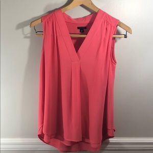 Anne Taylor Coral/Pink XS Dress Top
